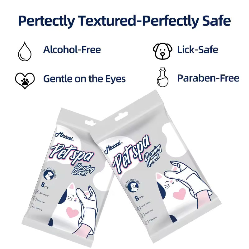Deodorising Pet Gloves (6 Wipes)
